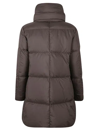Herno A-shape Down Jacket In Ecoage Clothing In Black