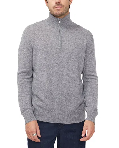 Maison Heritage Cashmere Zip Sweater In Gray