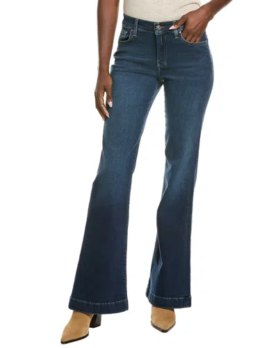 7 For All Mankind High-waisted Flared Jeans In Blue