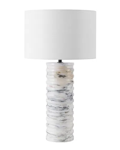 Safavieh Couture Gizelle Round Marble Table Lamp In White