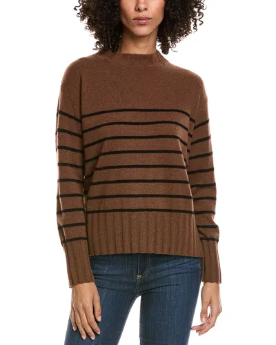 Incashmere Crewneck Cashmere Sweater In Brown
