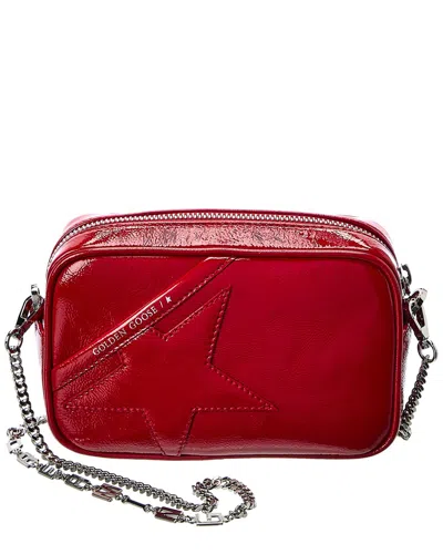 Golden Goose Mini Star Bag Naplack Leather Crossbody In Red