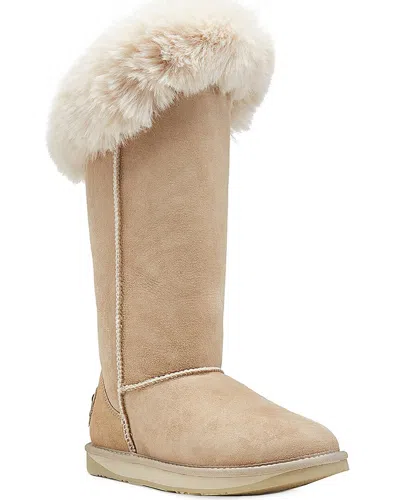 Australia Luxe Collective Foxy Tall Suede Boot In Neutral