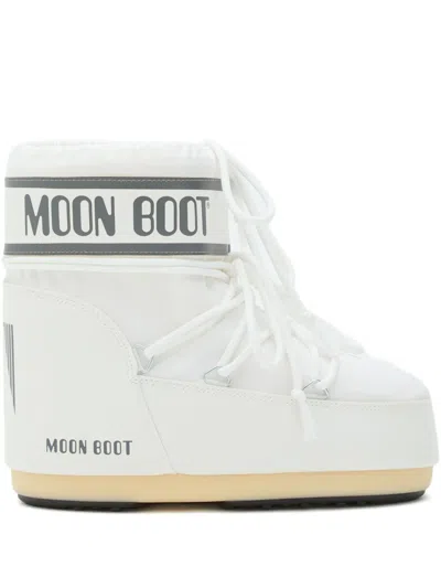 Moon Boot Icon Low Nylon White Snow Boot In White