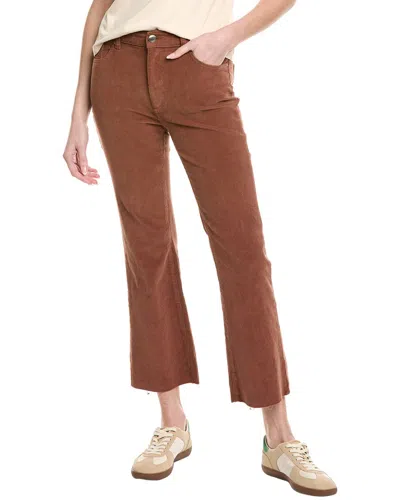 Dl1961 Bridget Cropped Corduroy Bootcut Pant In Brown