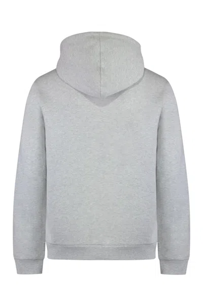 Apc A.p.c. Standard Rue Madame Cotton Hoodie In Gray