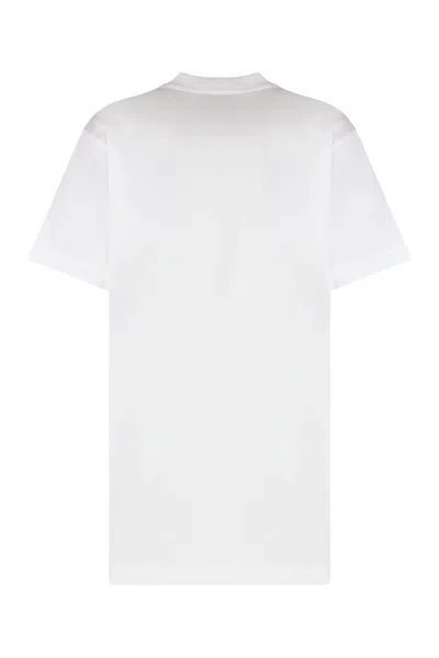 Moschino Classic Cotton T-shirts And Polos Collection In White