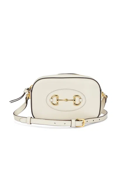 Pre-owned Gucci Horsebit 1955 Shoulder Bag In White