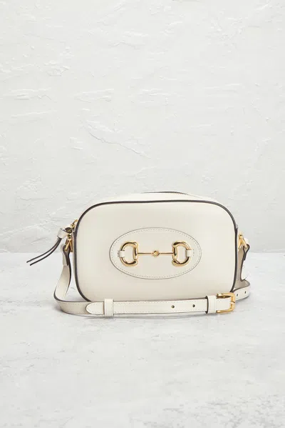 Pre-owned Gucci Horsebit 1955 Shoulder Bag In White