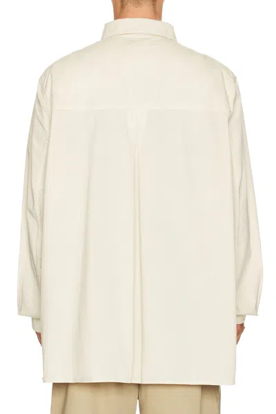 Willy Chavarria Long Sleeve Corcoran Work Shirt In Neutral