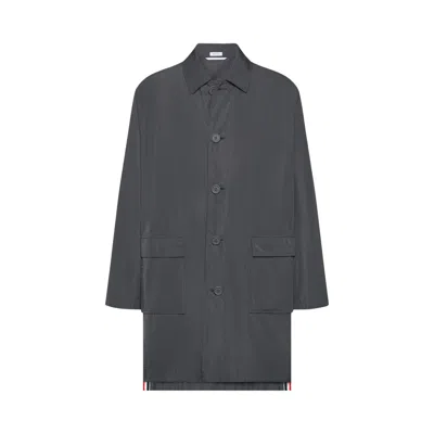 Pre-owned Thom Browne Packable Smock In Light Memory Tech 'dark Grey' | Men's Size 3 In Gray