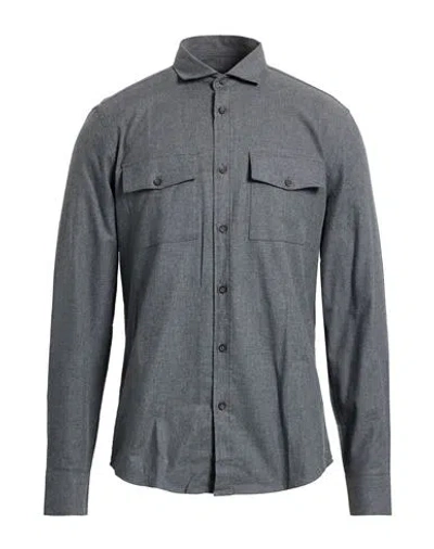 Hamaki-ho Man Shirt Grey Size Xxl Cotton, Elastane In Gray