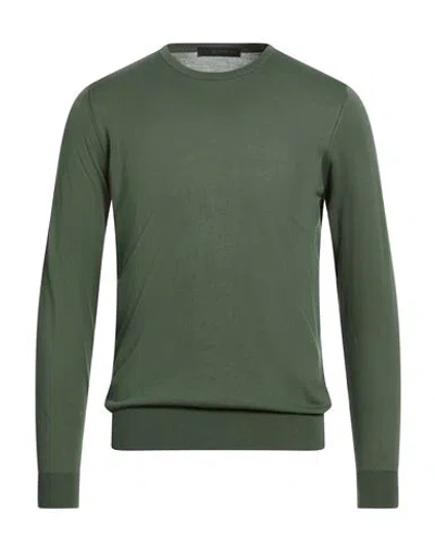 Jeordie's Man Sweater Military Green Size Xxl Cotton In Green