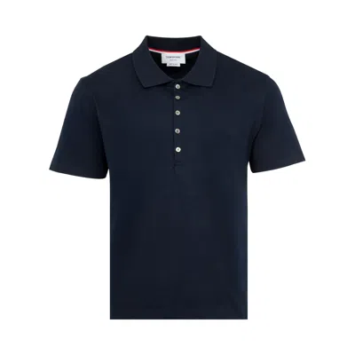 Pre-owned Thom Browne Relaxed Fit Short-sleeve Polo 'navy' | Blue | Men's Size 5