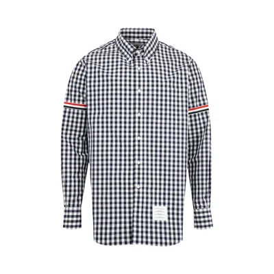 Pre-owned Thom Browne Long-sleeve Shirt With Gg Armband 'navy' | Blue | Men's Size 3