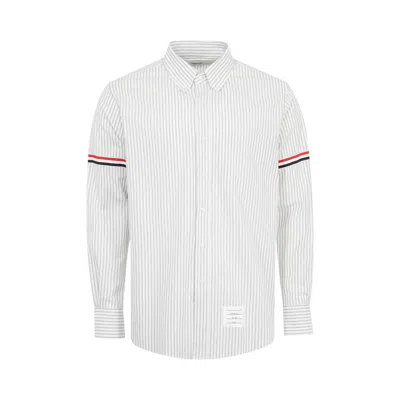 Pre-owned Thom Browne Long-sleeve Shirt With Gg Armband 'medium Grey' | Men's Size 2 In Gray