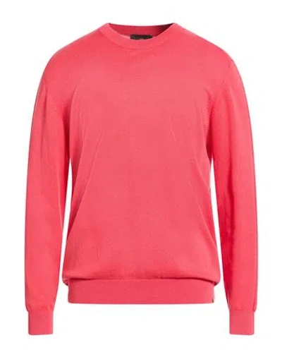 Liu •jo Man Man Sweater Coral Size Xl Cotton In Red