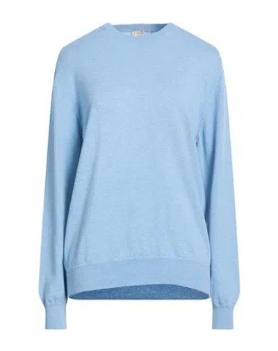 Max Mara Leisure Woman Sweater Black Size L Viscose, Polyester, Polyamide, Metallic Fiber In Blue