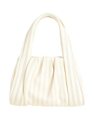 Themoirè Woman Handbag Ivory Size - Textile Fibers In White
