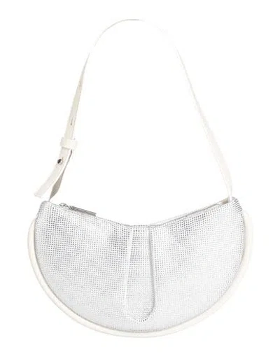 Themoirè Woman Shoulder Bag Silver Size - Textile Fibers In Silver
