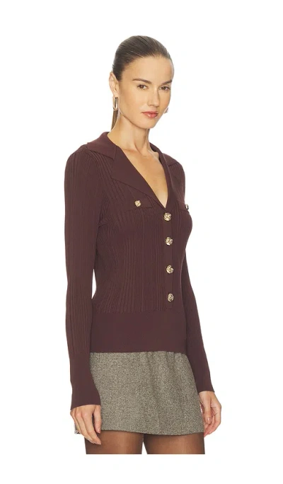 Generation Love Anira Rib Top In Brown