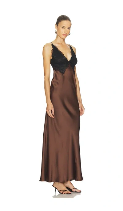 Loveshackfancy Iridia Dress In Brown
