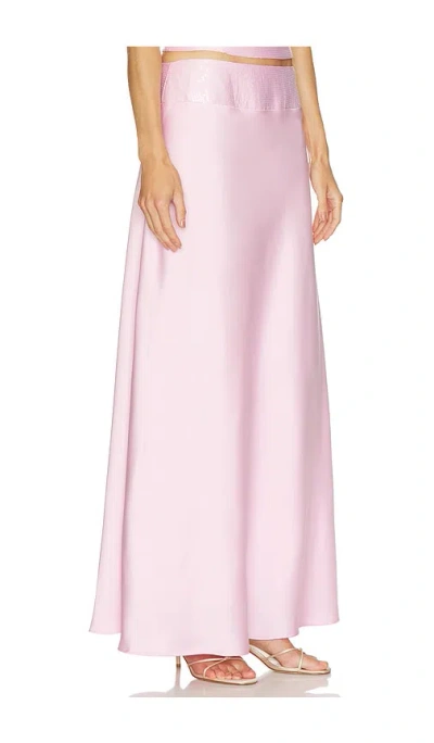 Runaway The Label Medina Maxi Skirt In Pink