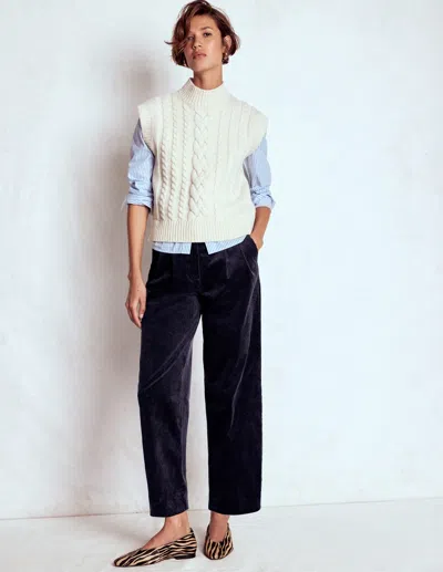 Boden Bloomsbury Cord Pants Navy  In Blue