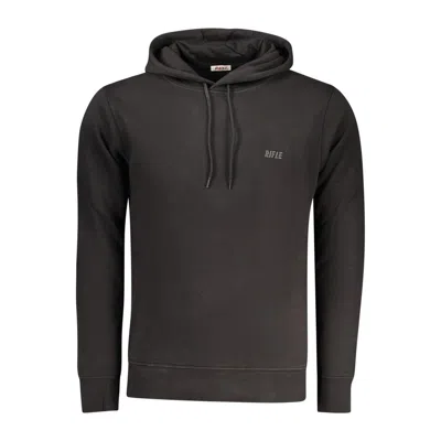 Rifle Black Cotton Sweatshirt In Black