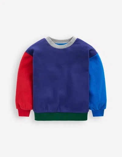 Boden Colourblock Sweatshirt Blue Colourblock  In Multi