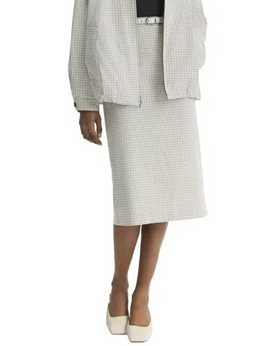 Vince Gardeners Check Pencil Skirt In Neutral