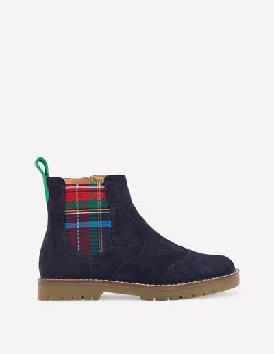 Boden Suede Chelsea Boots College Navy Suede  In Blue