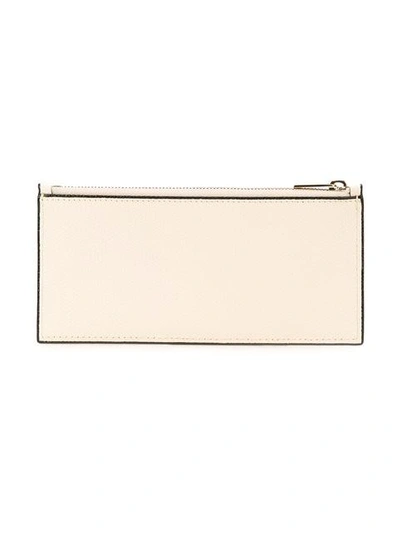 Shop Valextra Coin And Cardholder - White
