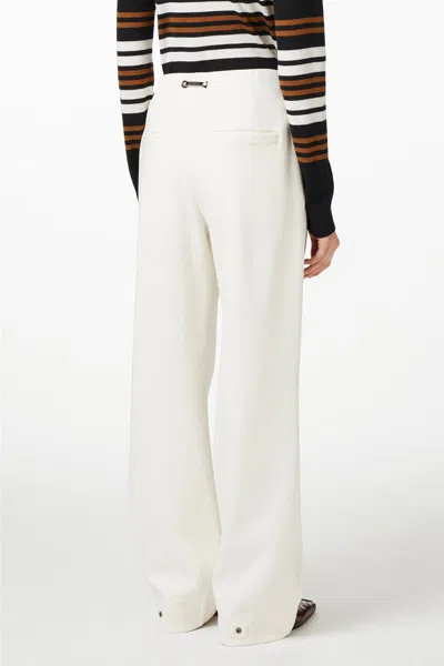 Iceberg Tie-dye Detail Casual Pants In White