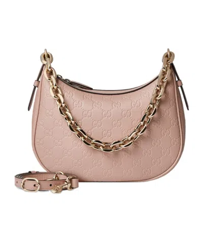 Gucci Gg Emblem Medium Shoulder Bag In Pink