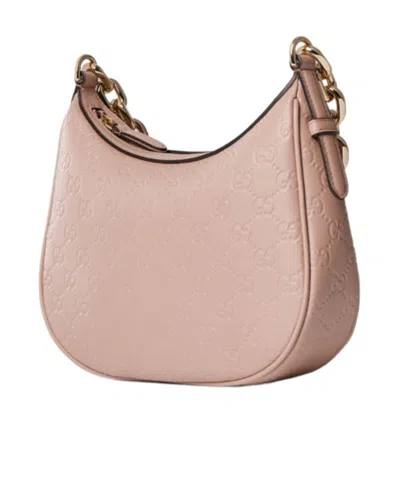 Gucci Gg Emblem Medium Shoulder Bag In Pink