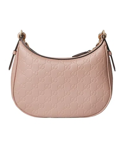 Gucci Gg Emblem Medium Shoulder Bag In Pink