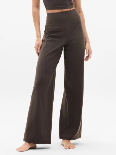 Athleta Elation Ultra High Rise Wide Leg Pant In Brown