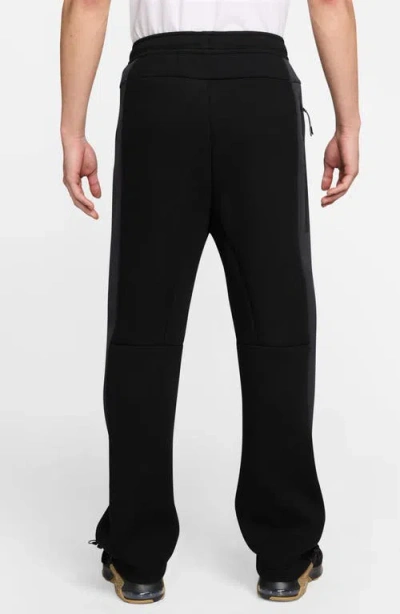 Nike Tech Fleece Two Tone Joggers In Black