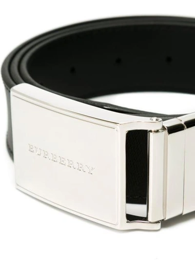 Shop Burberry 'charles' Buckled Belt