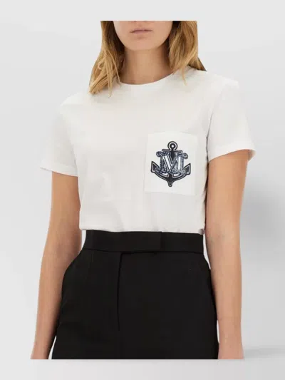 Max Mara Cotton T-shirt In Multi