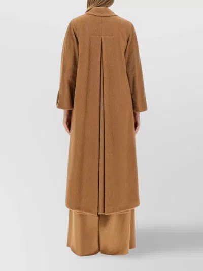 Max Mara Caronte Doppelreihiger Mantel Aus Kamelhaar In Brown