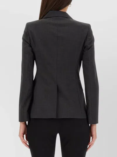 Max Mara Tailored Jacket Featuring Structured Shoulders In Black
