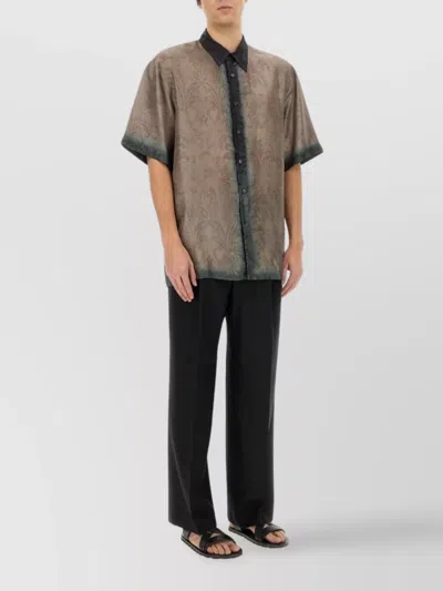 Dries Van Noten Cassidye Silk Shirt In Multi