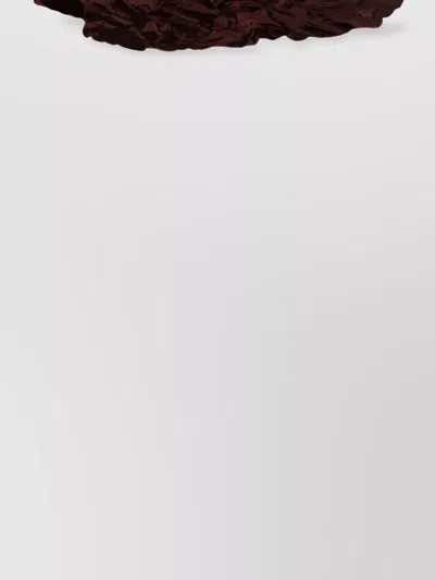 David Koma Floor-length Draped Long Sleeve Dress In Pink