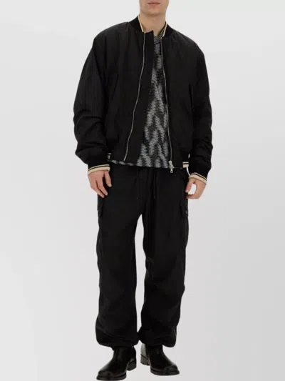 Dries Van Noten Utility Trousers Featuring Multiple Pockets In Black