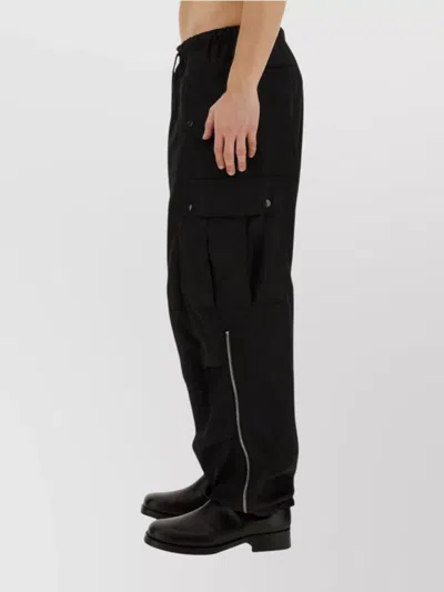 Dries Van Noten Utility Trousers Featuring Multiple Pockets In Black