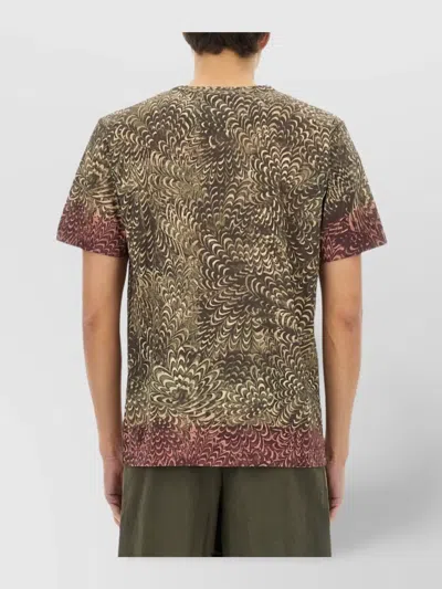 Dries Van Noten Lightweight Short Sleeve Round Neck T-shirt In Multi