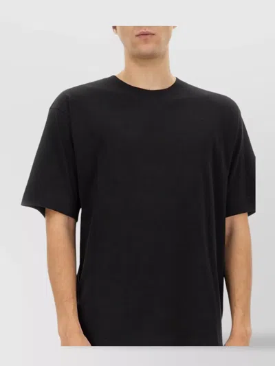 Dries Van Noten Crew Neck Short Sleeve Cotton T-shirt In Black