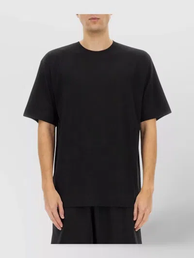 Dries Van Noten Crew Neck Short Sleeve Cotton T-shirt In Black
